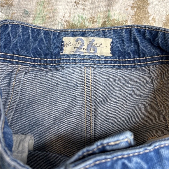 Free People Talia Trouser Flare Jeans in Blue - Picture 6 of 9